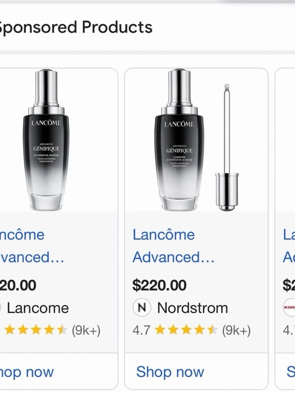 Lancôme Génifique Serum & Tatcha Silk Canvas Primer Bundle New